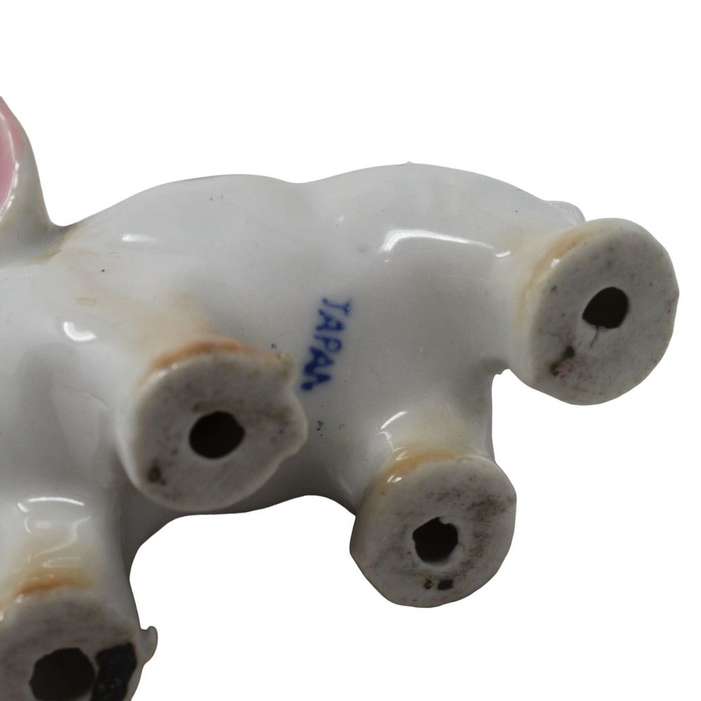 Vintage Elephant Good Luck Trunk Up Porcelain Ceramic Made In Japan Figurine - Picture 6 of 6